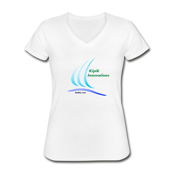 Women's V-Neck T-Shirt - white