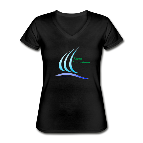 Women's V-Neck T-Shirt - black