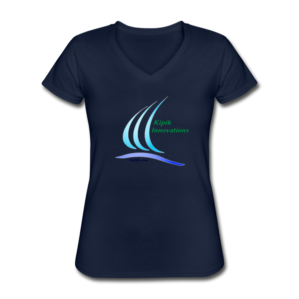 Women's V-Neck T-Shirt - navy