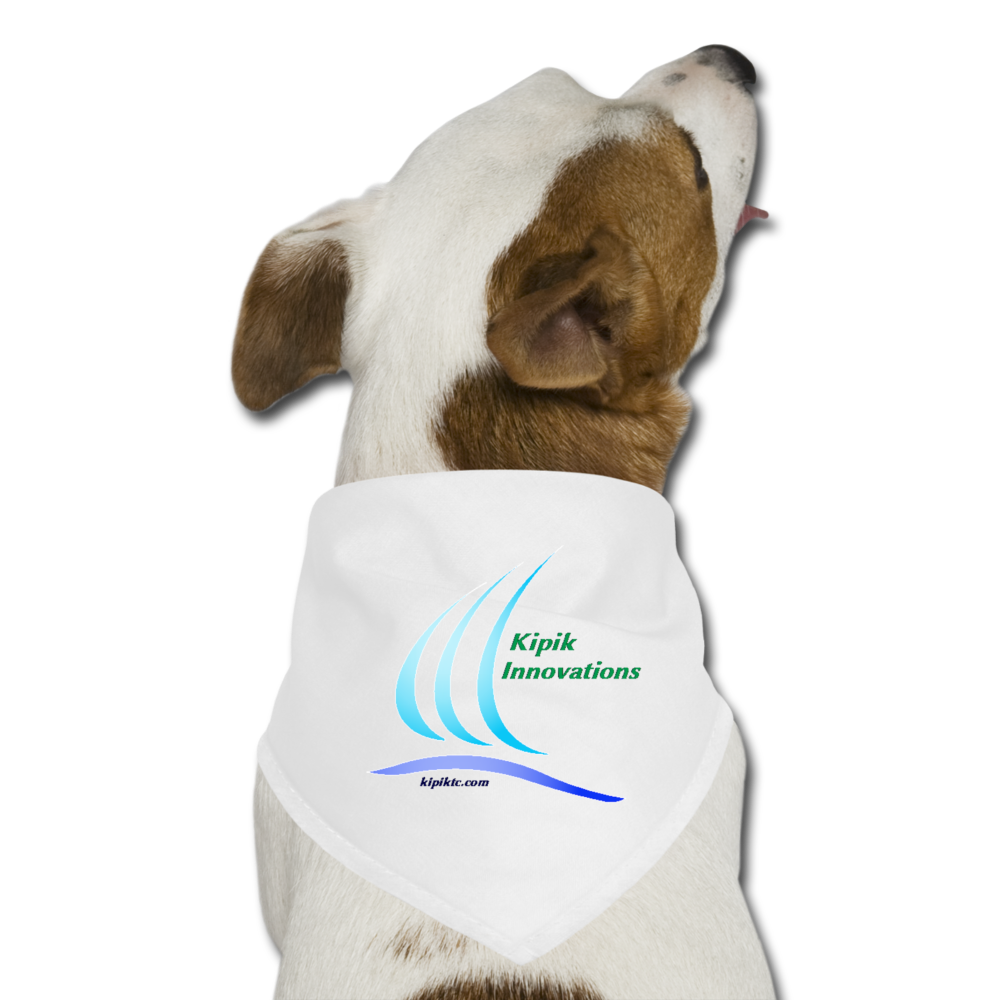 Dog Bandana - white