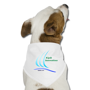 Dog Bandana - white